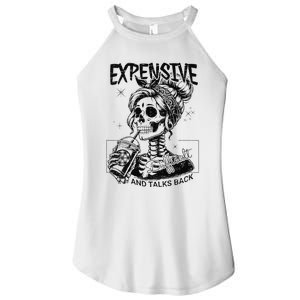 Funny Expensive Difficult And Talks Back Mothers Day Gift Women's Perfect Tri Rocker Tank