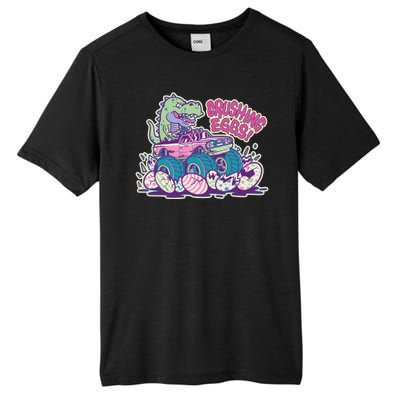 Funny Easter Dinosaur Monster Truck Crushing Eggs Tall Fusion ChromaSoft Performance T-Shirt