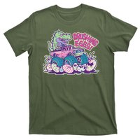 Funny Easter Dinosaur Monster Truck Crushing Eggs T-Shirt