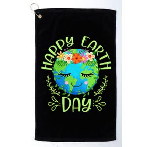 Funny Earth Day Quote Earth Cool Happy Earth Day Platinum Collection Golf Towel