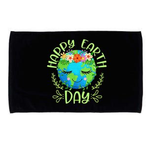 Funny Earth Day Quote Earth Cool Happy Earth Day Microfiber Hand Towel