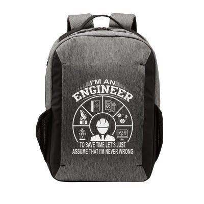 Funny Engineer Dad Save Time Design Vector Backpack