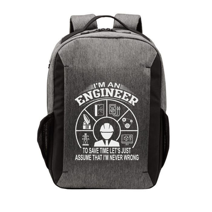 Funny Engineer Dad Save Time Design Vector Backpack