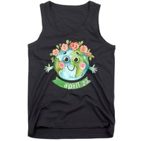 Floral Earth Day April Tank Top
