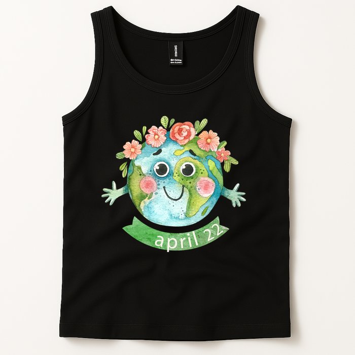 Floral Earth Day April Tank Top