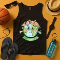 Floral Earth Day April Tank Top