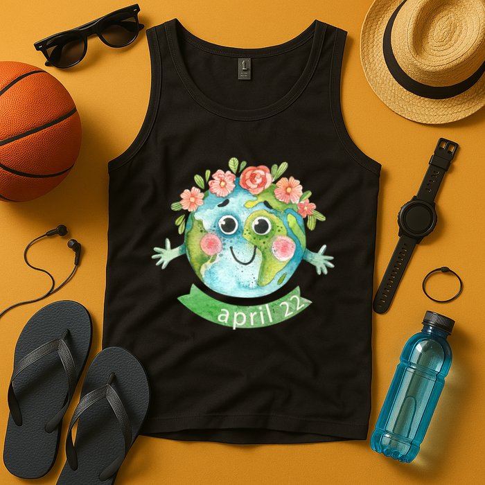 Floral Earth Day April Tank Top