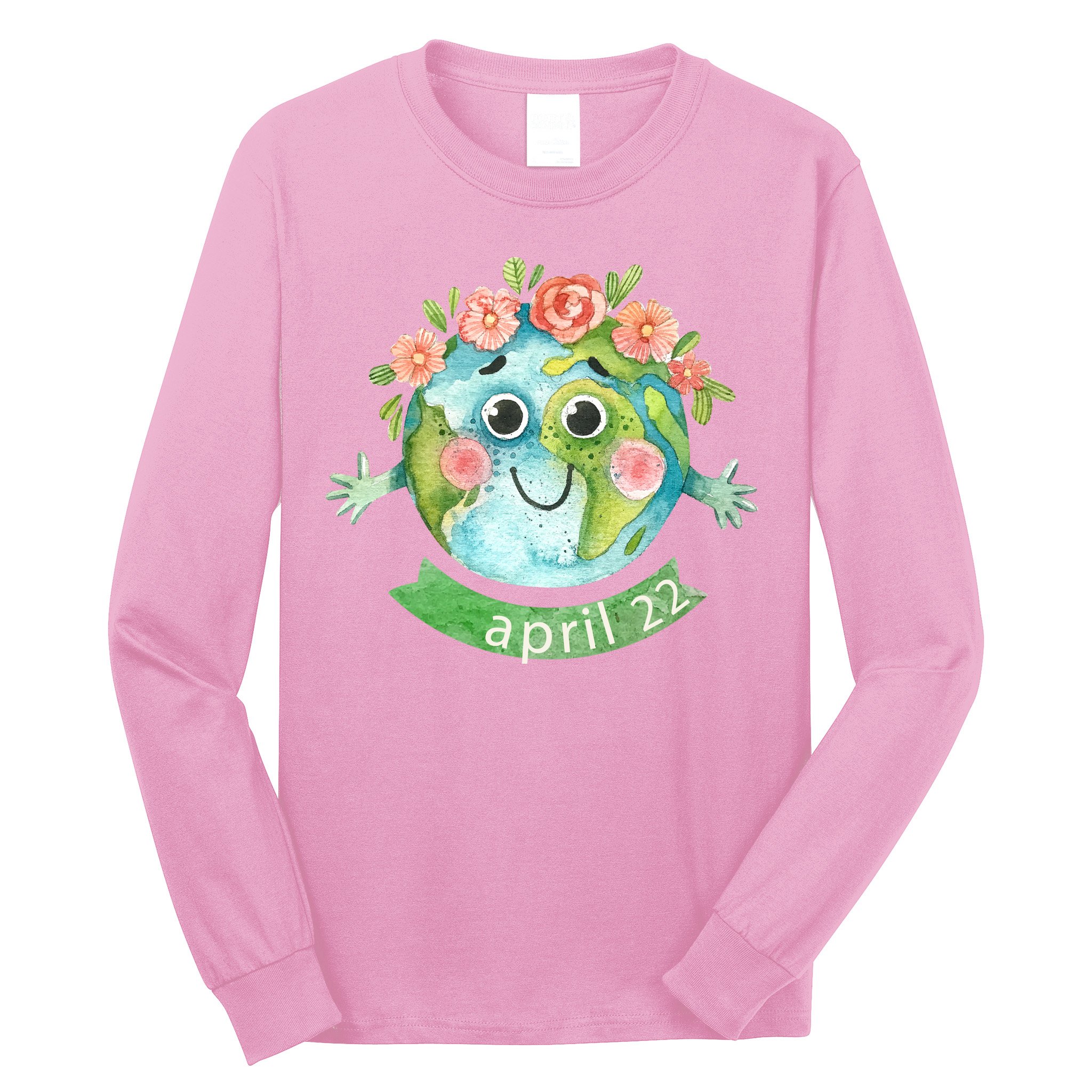 Floral Earth Day April Long Sleeve Shirt