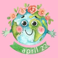 Floral Earth Day April T-Shirt