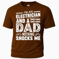 Funny Electrician Dad Nothing Shocks Me Cooling Performance Crew T-Shirt