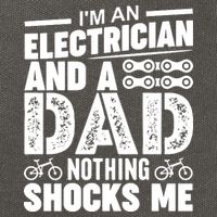 Funny Electrician Dad Nothing Shocks Me Cotton Canvas Backpack
