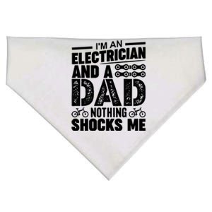 Funny Electrician Dad Nothing Shocks Me USA-Made Doggie Bandana