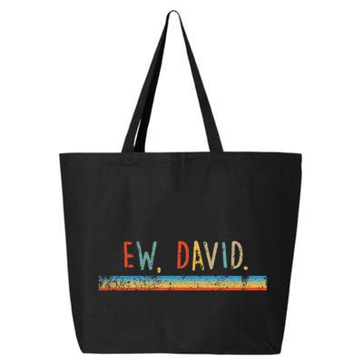 Funny Ew David. Vintage Retro Distressed 25L Jumbo Tote