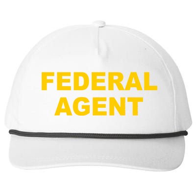 Federal Agent Snapback Five-Panel Rope Hat