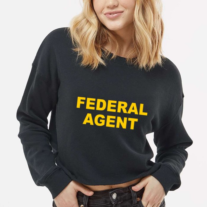 Federal Agent Cropped Pullover Crew