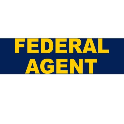 Federal Agent Bumper Sticker