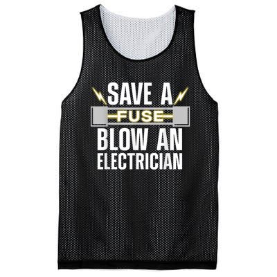 Funny Electrician Electrical Fuse Engineers Mesh Reversible Basketball Jersey Tank