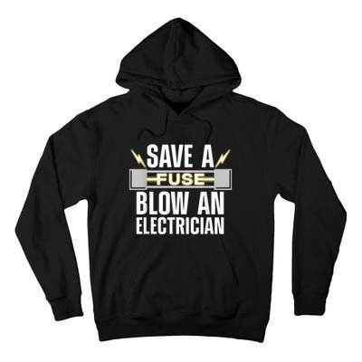 Funny Electrician Electrical Fuse Engineers Tall Hoodie