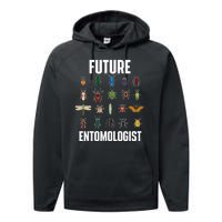 Future Entomologist Entomology Insect Lover Bug Collector Performance Fleece Hoodie