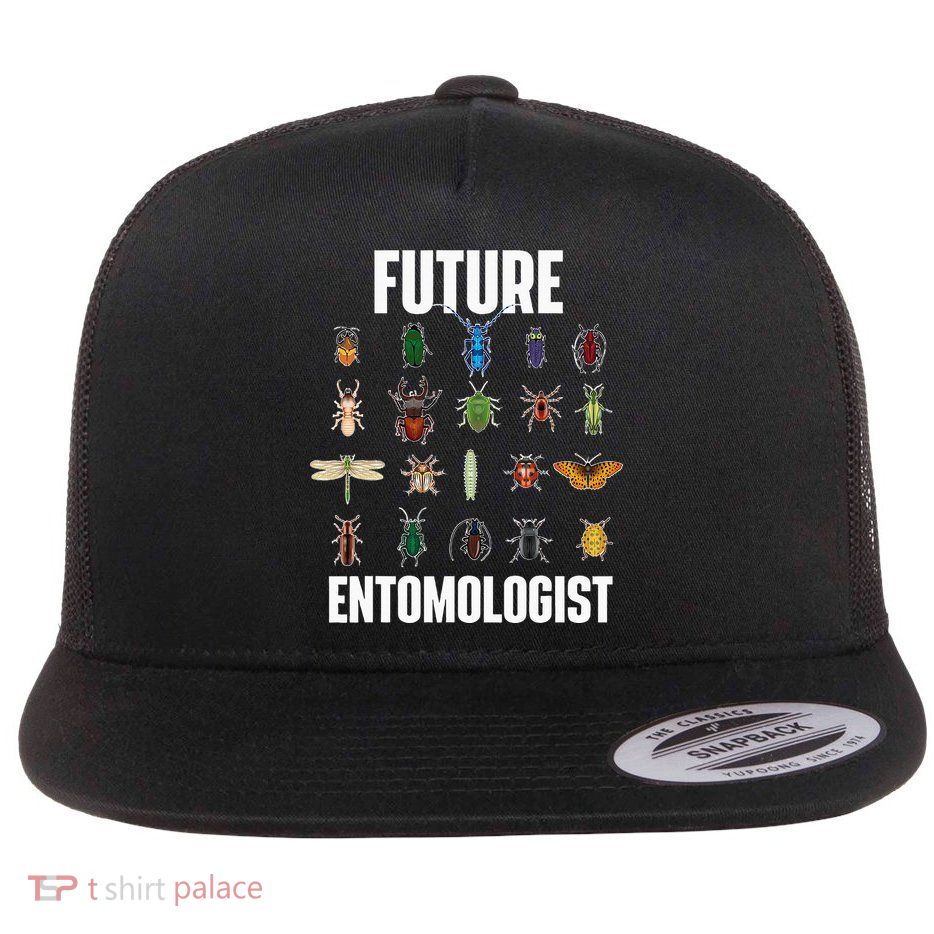 Future Entomologist Entomology Insect Lover Bug Collector Flatbill Hat