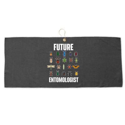 Future Entomologist Entomology Insect Lover Bug Collector Large Microfiber Waffle Golf Towel