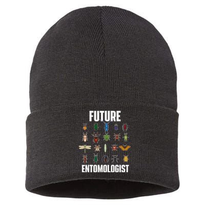 Future Entomologist Entomology Insect Lover Bug Collector Sustainable Knit Beanie