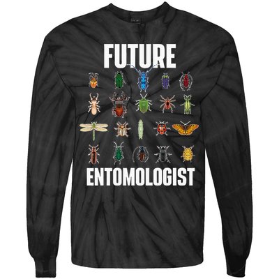 Future Entomologist Entomology Insect Lover Bug Collector Tie-Dye Long Sleeve Shirt