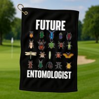 Future Entomologist Entomology Insect Lover Bug Collector Golf Towel
