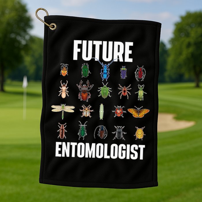 Future Entomologist Entomology Insect Lover Bug Collector Golf Towel