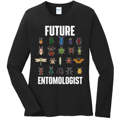 Future Entomologist Entomology Insect Lover Bug Collector Ladies Long Sleeve Shirt