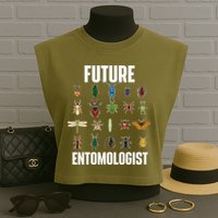 Future Entomologist Entomology Insect Lover Bug Collector Garment-Dyed Women's Muscle Tee