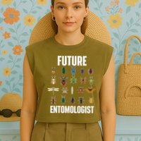 Future Entomologist Entomology Insect Lover Bug Collector Garment-Dyed Women's Muscle Tee