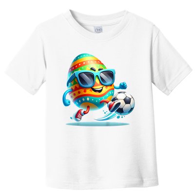 Funny Easter Egg Eggs Soccer Lovers Players Toddler T-Shirt