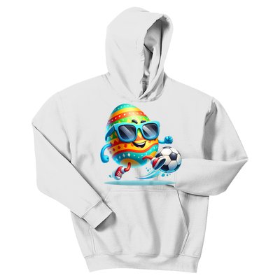 Funny Easter Egg Eggs Soccer Lovers Players Kids Hoodie