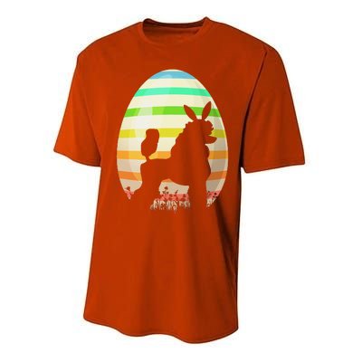 Funny Easter Egg Vintage Style Standard Poodle Dog Easter Performance Sprint T-Shirt