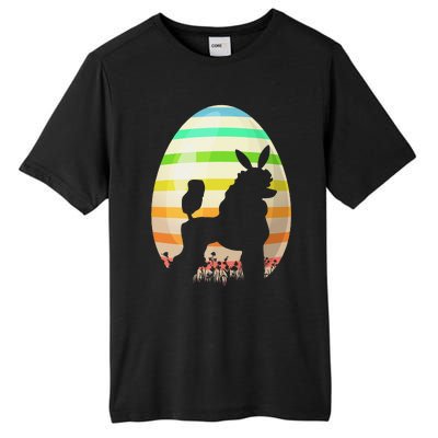 Funny Easter Egg Vintage Style Standard Poodle Dog Easter Tall Fusion ChromaSoft Performance T-Shirt