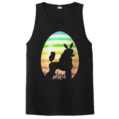 Funny Easter Egg Vintage Style Standard Poodle Dog Easter PosiCharge Competitor Tank