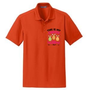 Funny Easter Egg Bunny Ears This Is My Easter Pajama Gift Dry Zone Grid Polo