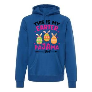 Funny Easter Egg Bunny Ears This Is My Easter Pajama Gift Premium Hoodie