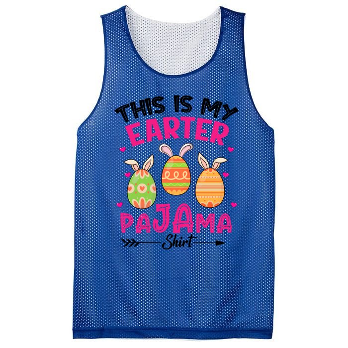 Funny Easter Egg Bunny Ears This Is My Easter Pajama Gift Mesh Reversible Basketball Jersey Tank