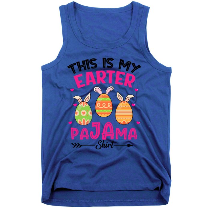 Funny Easter Egg Bunny Ears This Is My Easter Pajama Gift Tank Top