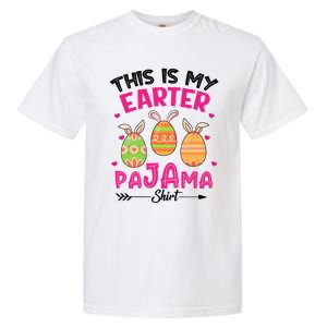 Funny Easter Egg Bunny Ears This Is My Easter Pajama Gift Garment-Dyed Heavyweight T-Shirt