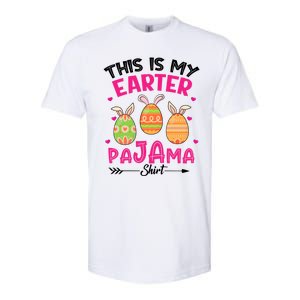 Funny Easter Egg Bunny Ears This Is My Easter Pajama Gift Softstyle CVC T-Shirt