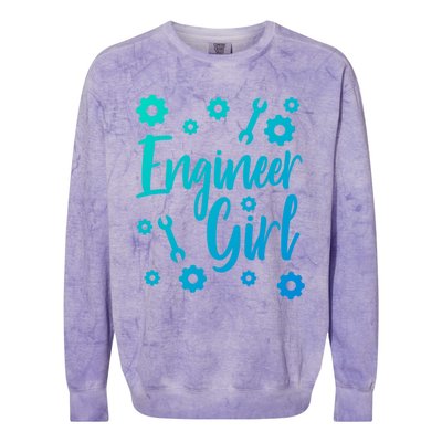 Female Engineer Engineering Major Student Funny Gift Cute Gift Colorblast Crewneck Sweatshirt