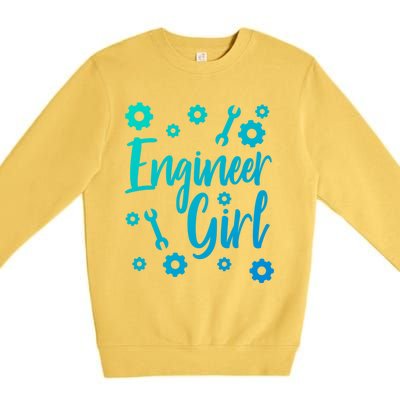 Female Engineer Engineering Major Student Funny Gift Cute Gift Premium Crewneck Sweatshirt