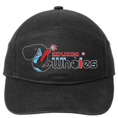 Funny Eugene Emeralds Exploding Whales 7-Panel Snapback Hat