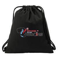 Funny Eugene Emeralds Exploding Whales Drawstring Bag