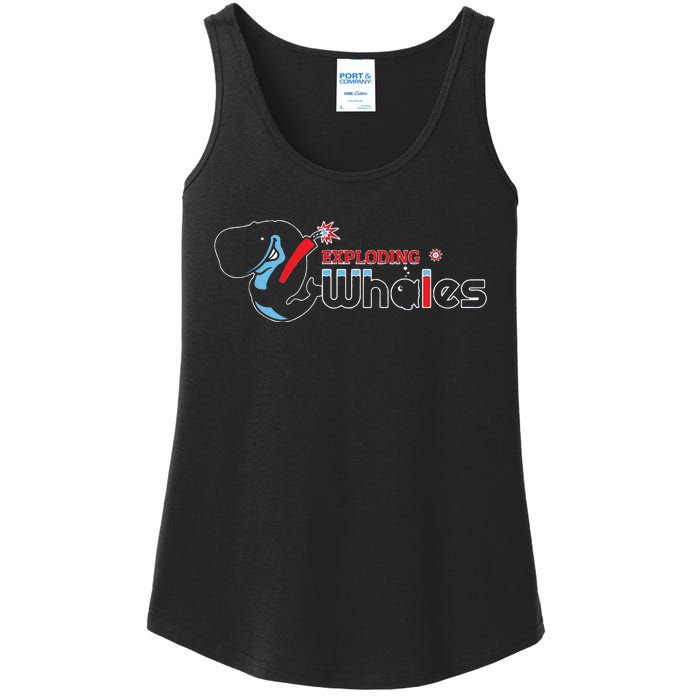 Funny Eugene Emeralds Exploding Whales Ladies Essential Tank