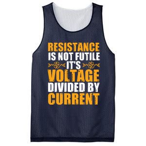 Funny Electrical Engineer Jokes Resistance Formula Mesh Reversible Basketball Jersey Tank