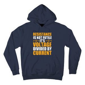 Funny Electrical Engineer Jokes Resistance Formula Tall Hoodie